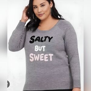 Torrid Gray Sweater - Salty But Sweet